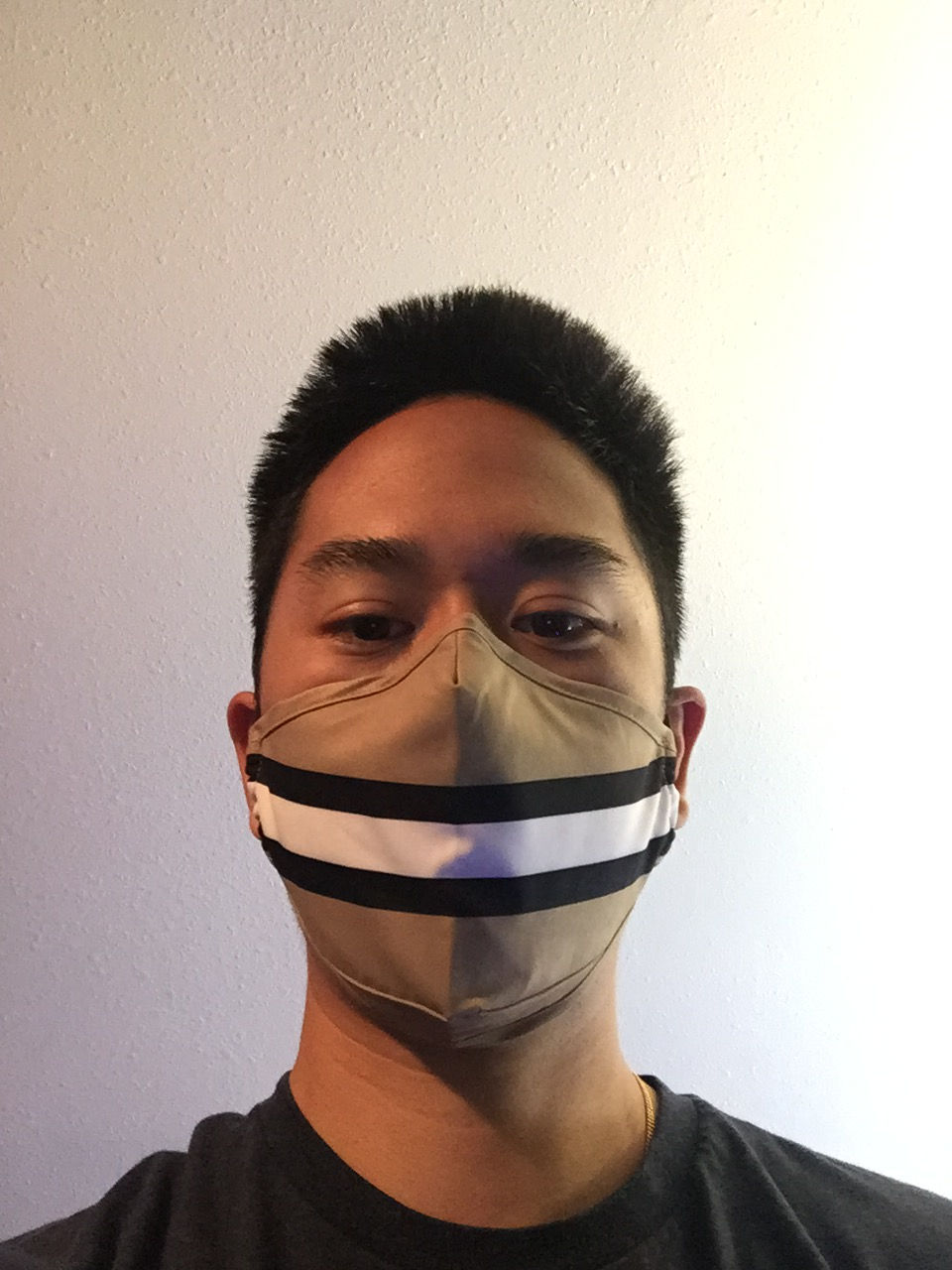 Thumbnail: Black & Gold Stripes Team Mask