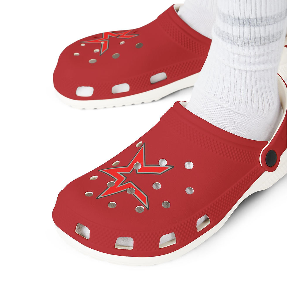 Thumbnail: East Clinton HS Cross Country Foam Rubber Shoes (Red)
