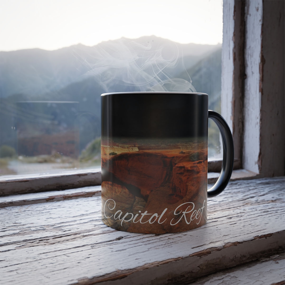 Color Changing! Capitol Reef National Park ThermoH Morphin Ceramic Coffee Mug