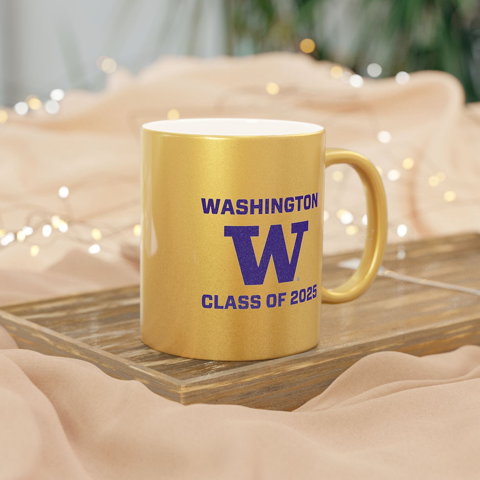 Thumbnail: Washington Huskies ALUMNI CLASS (Choose Your Year) Metallic Mug (Silver or Gold)