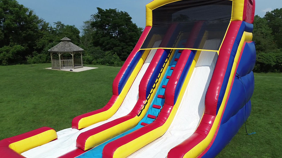 Thumbnail: 20' Challenger Dual Lane Slide