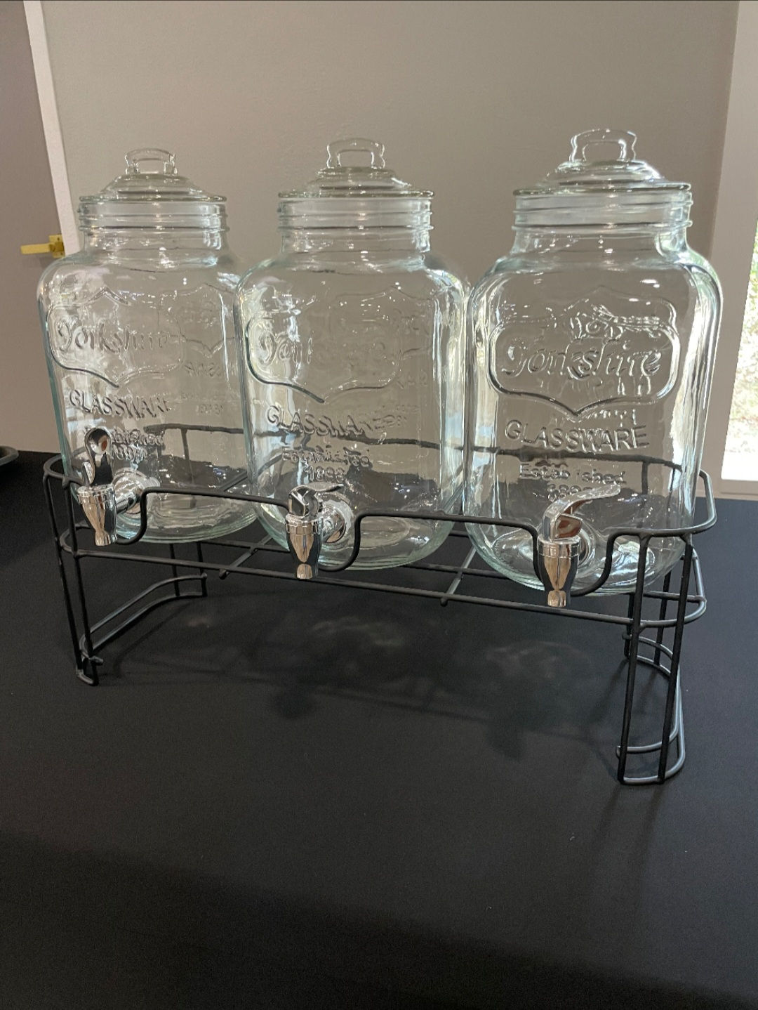 Drink Dispenser -Three 1 gal dispensers