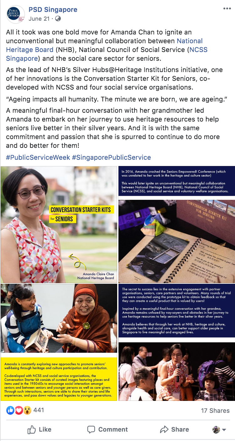 Public Service Week - Amanda Chan (NHB)