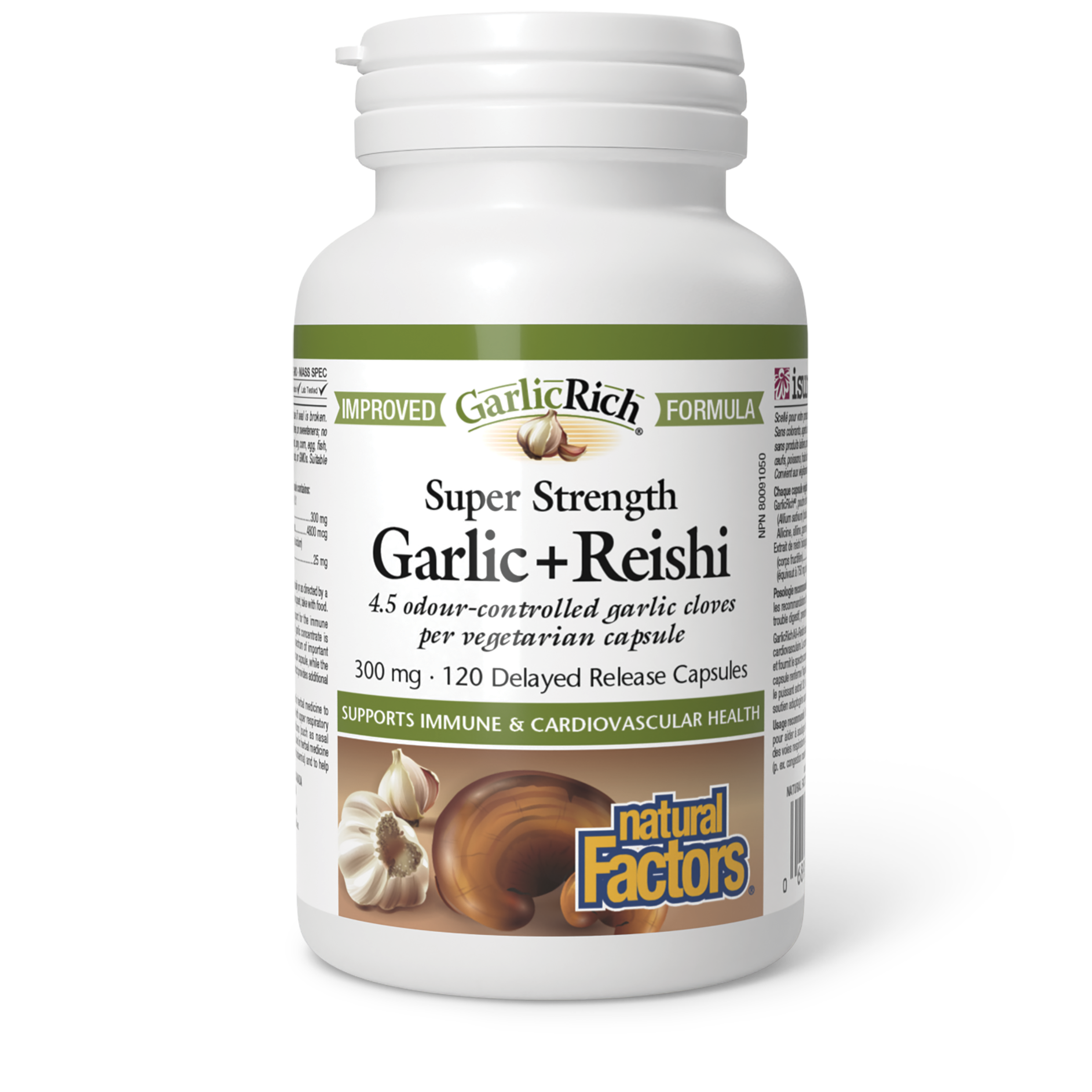 Natural Factors Garlic + Reishi