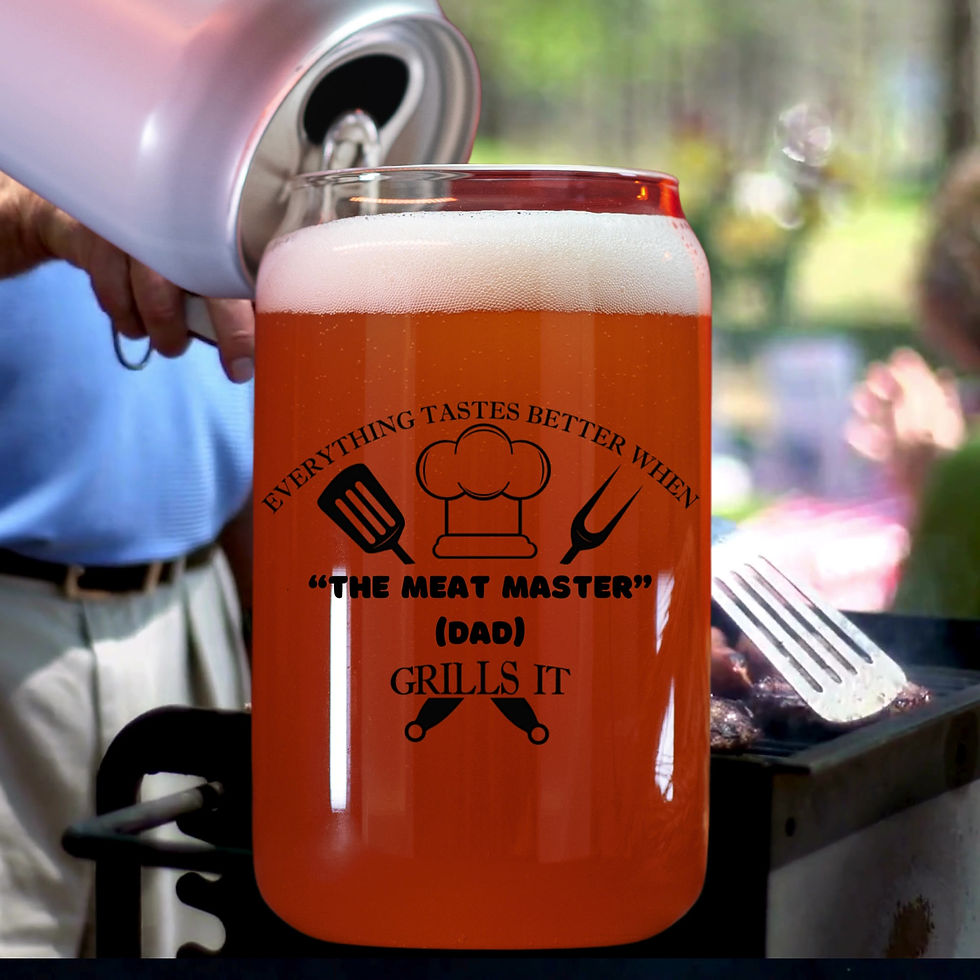 Thumbnail: Video of the Meat Master Glass being filled and a male in the background cooking on a grill.