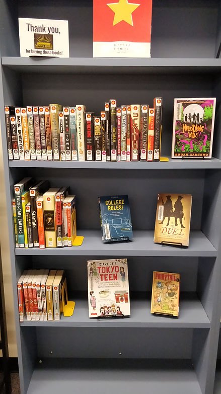 New books shelf