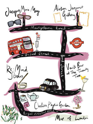 illustrated map of London