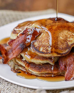 Finnegan's bacon pancakes