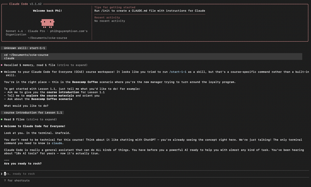 TÔI ĐÃ CODE VỚI CLAUDE CODE NHƯ THẾ NÀO?