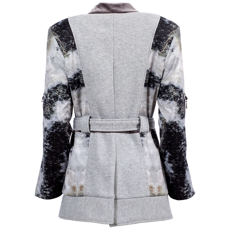 Thumbnail: BELTED JERSEY BLAZER