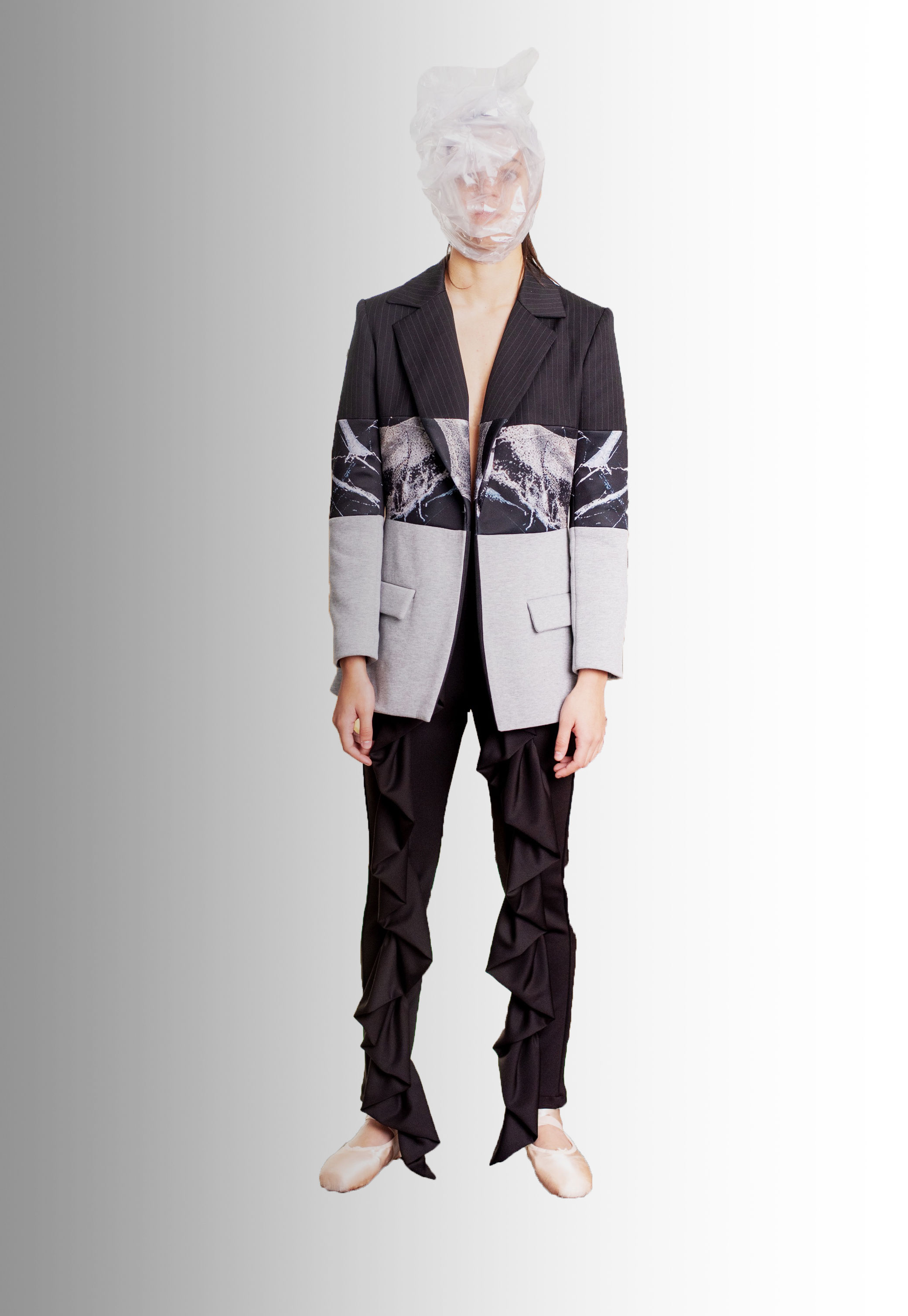 JERSEY SCUBA RUFFLED LEGGINGS