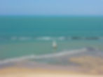 jangada no mar de Canoa Quebrada no Ceará
