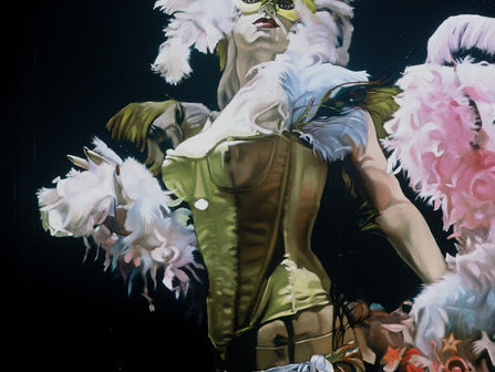 Peggy Nichols, an artist whose work is inspired by the Feminine icon presenting itself...