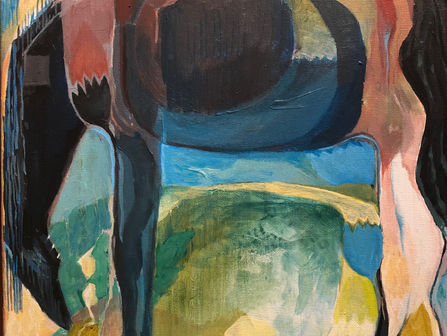 Peggy Sivert, an artist who paints and sculpts from her memory of movement...