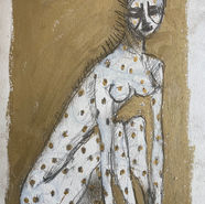 w, m, untitled-3, oil and pencil on paper, 5.75 x 8.25 inches.jpg
