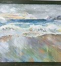 Seascape by Pat Wallace, w frame Acrylic on hardboard  Dim 54 x 122 .jpg.jpg