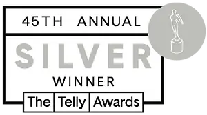 Telly Awards Silver Winner badge