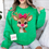 Thumbnail: Faux yarn_Pink Reindeer_Sweatshirt