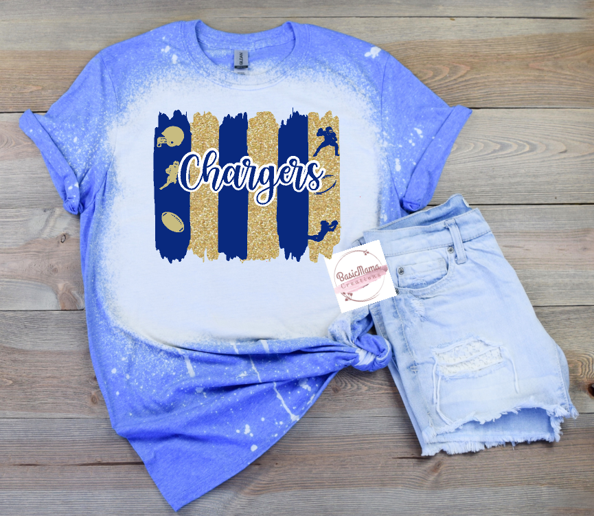 Chargers Football BrushStrokes