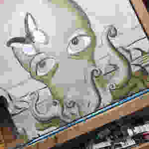 Underpainting or grisaille