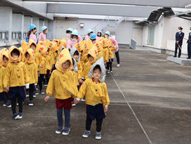 本日、津波避難訓練を行いました
