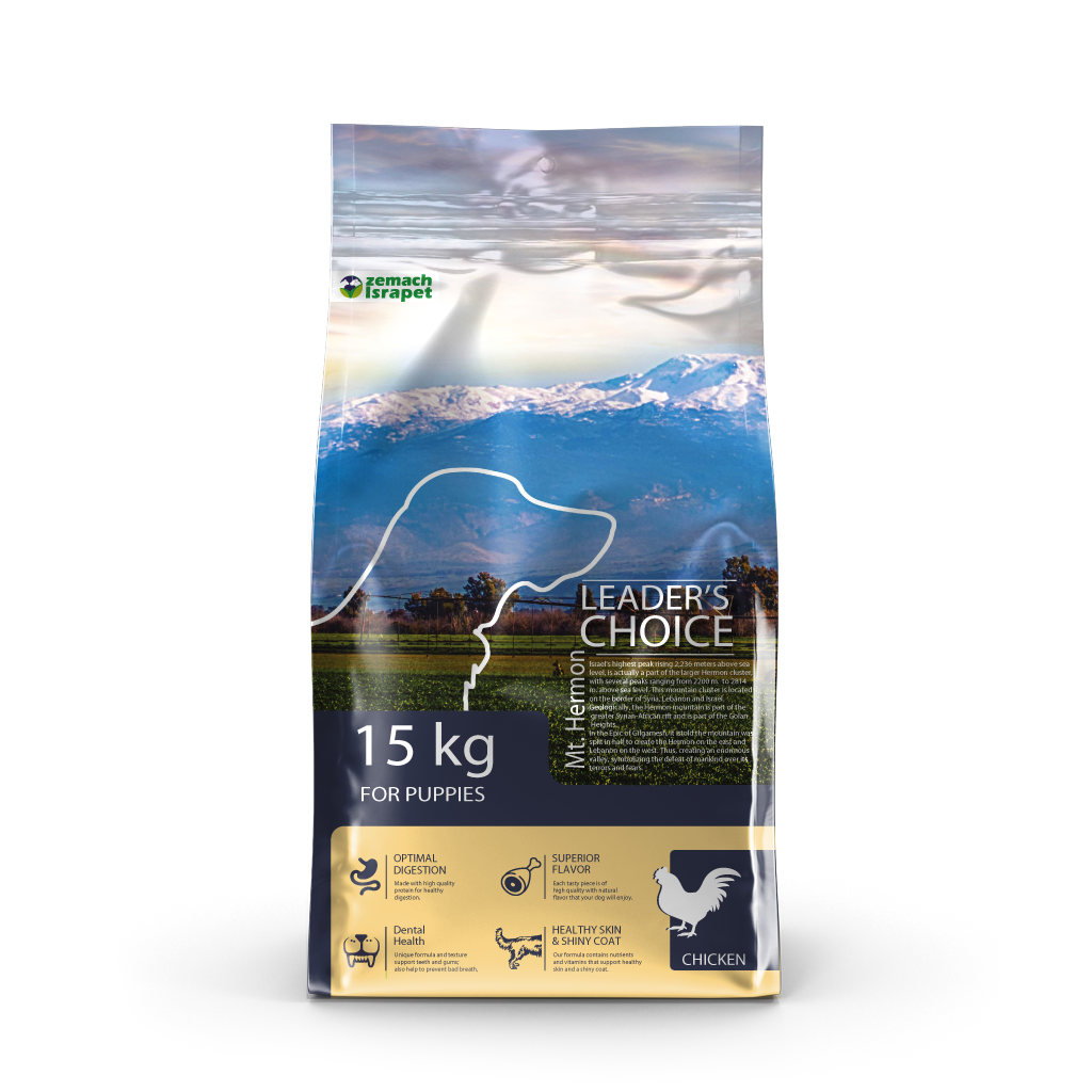 לידר צויס מזון יבש 15 ק"ג גורים עוף