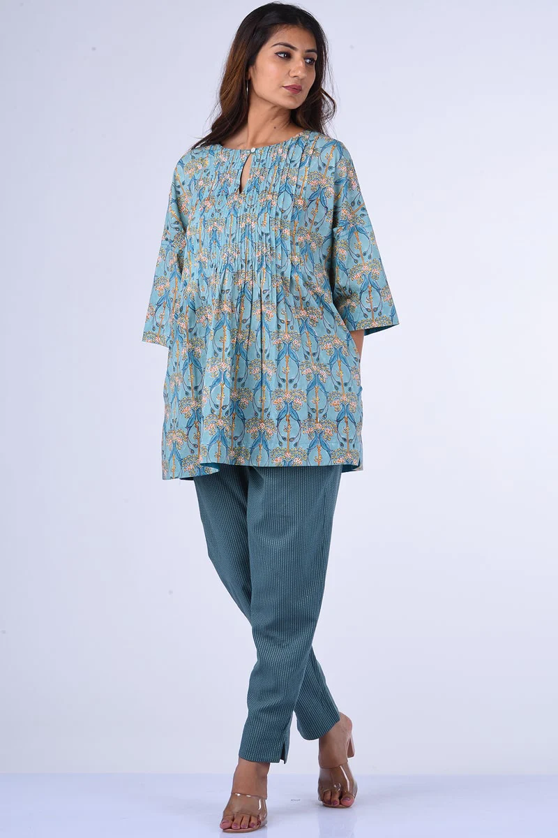 Shop attractive and comfortable with our range of Floral Print Cotton Kurtis today!