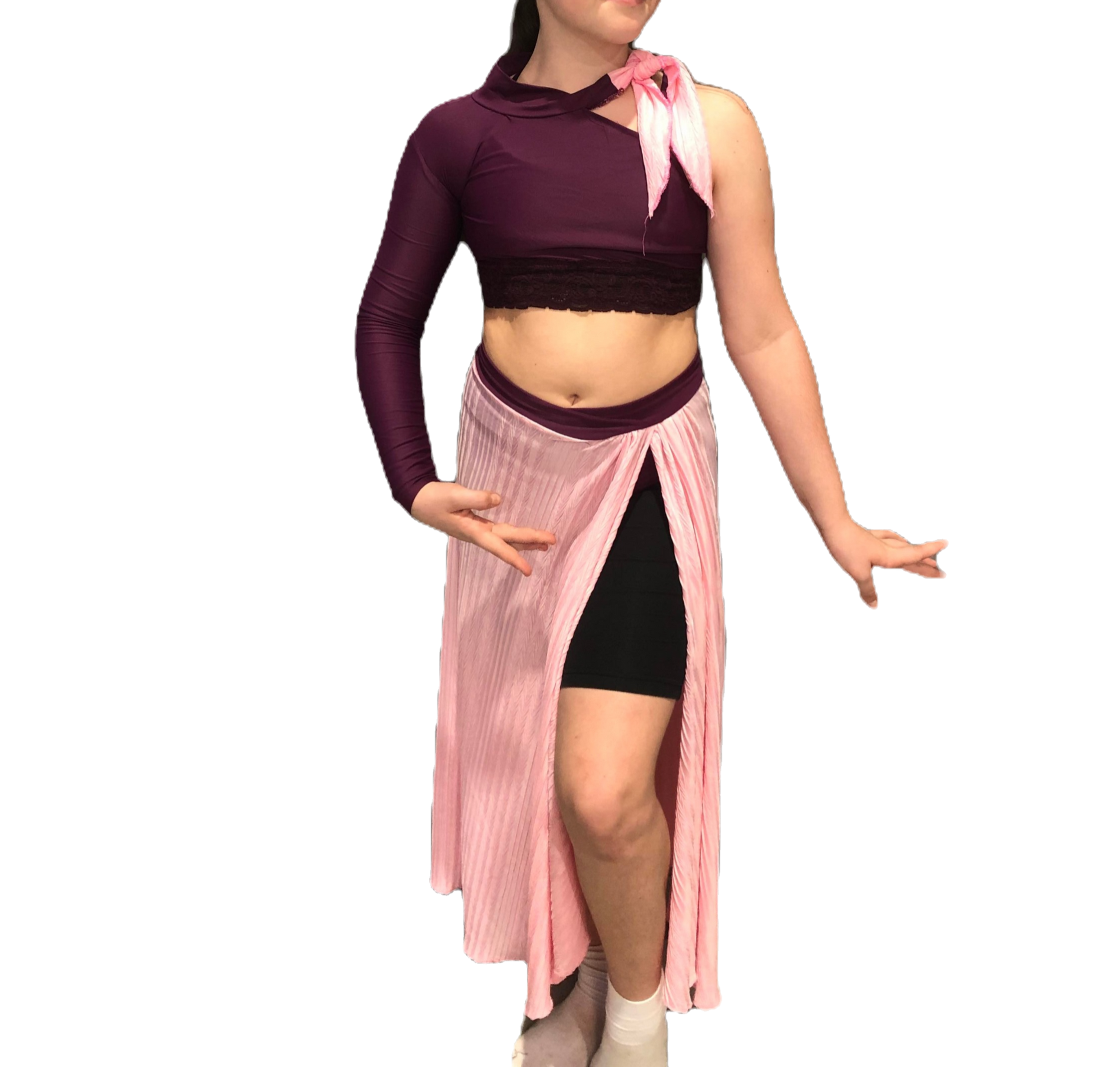 B27 PURPLE/PINK TOP/SKIRT LYRICAL