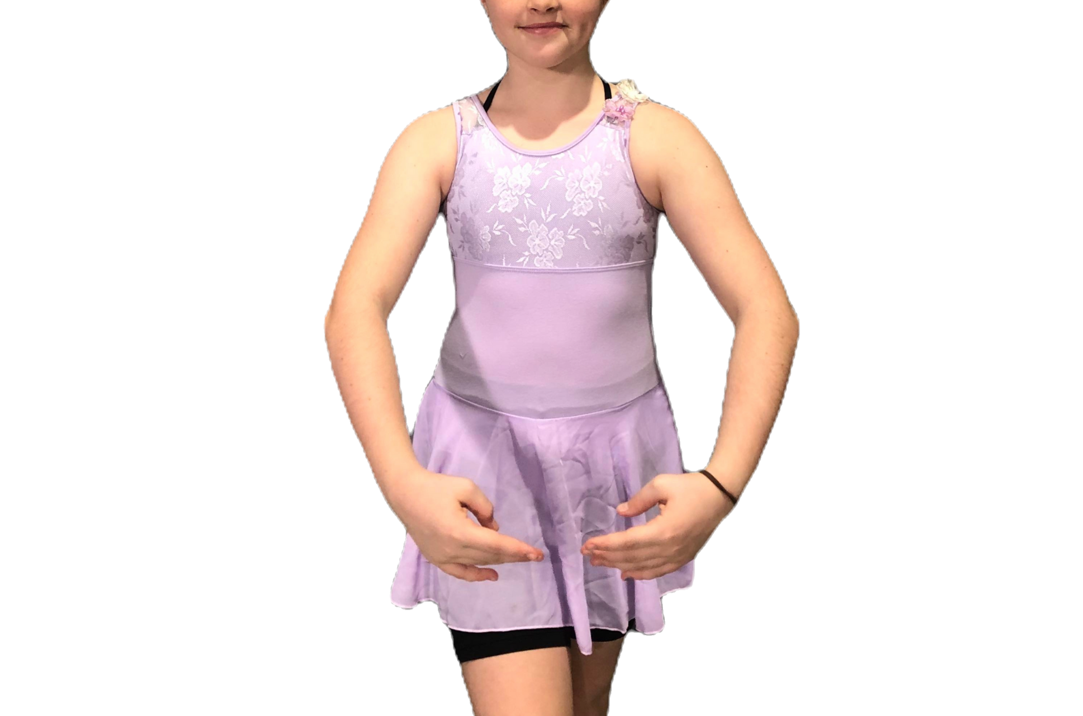 B52 - LILAC PURPLE LEO W/ ATTACHED SKIRT