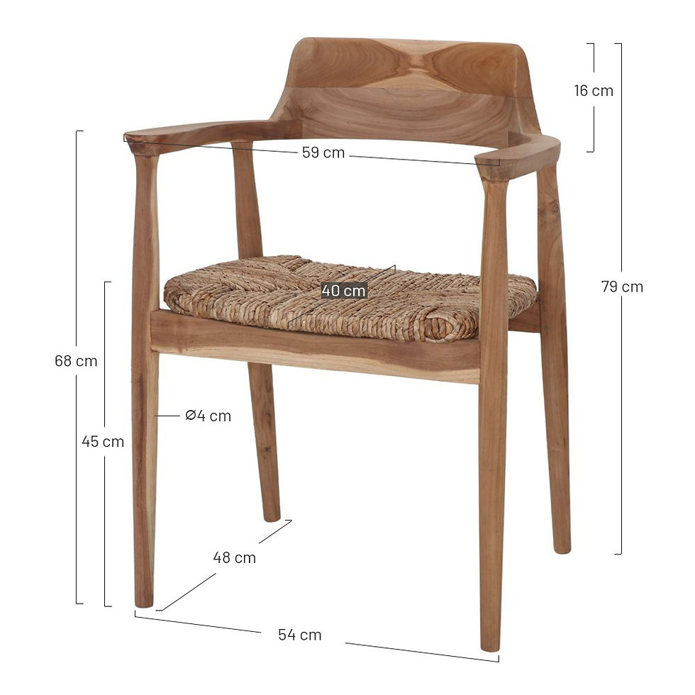 Miniatura: Silla de madera, Mandalay - Mister Wils