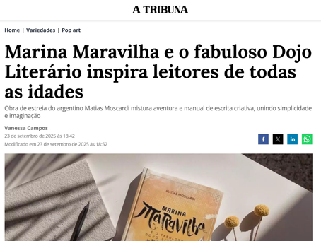 Marina Maravilha e o Fabuloso Dojo Literário inspira leitores de todas as idades