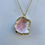Thumbnail: Textured White Seashell with Gold Accents Pendant