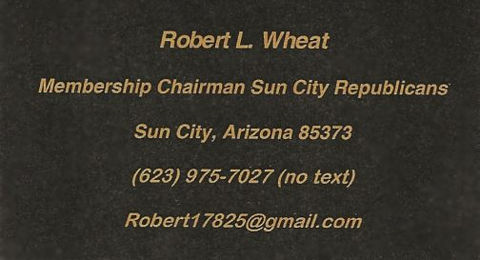 Membership Chairman Sun City Republican Club