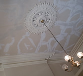 Decorative rose ceiling