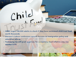 UK Young Adults Aged 18–23 Could Claim Thousands of Pounds! Prime Minister Cracks Down on Immigration and Pushes Education Reforms! Packaging Tax May Push Food Inflation Up by Another 0.5%!