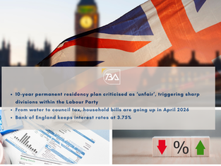 英国十年永居公众咨询本周结束！家庭账单4月起将暴涨！英国失业率再上升