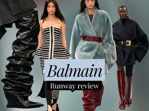 Balmain Runway Review Fall 2025 