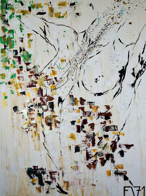 mother earth living room hocker brown green luxury interior loft style artwork contemporary art online shop green brown nude woman art act 