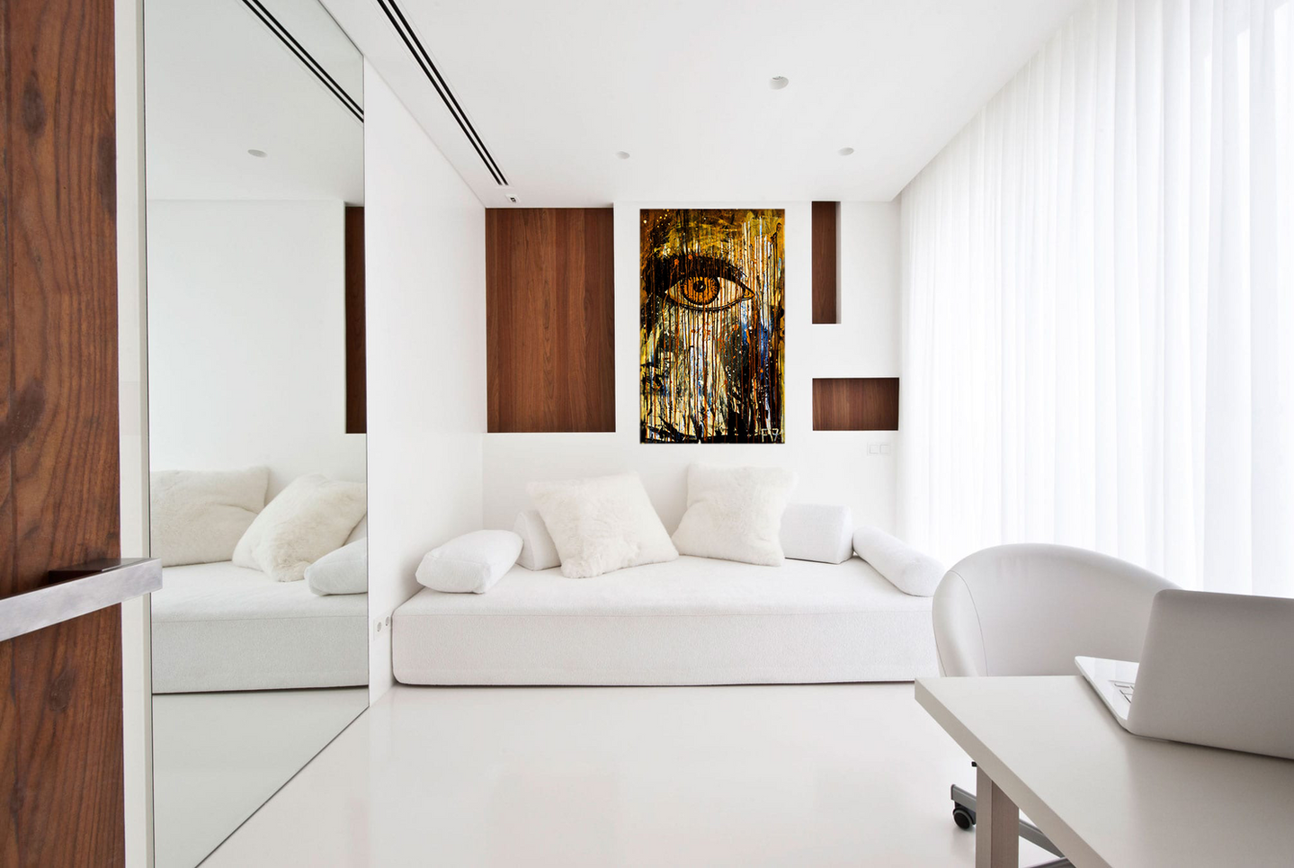 wanted eye living room hocker white luxury interior modern artwork gold black 18 artwork modern abstract orange blue gold decoration sightless living room white sofa interior modern artwork white abstract online shop bansky Picasso style new design luxus interior decoration contemporary art abstract