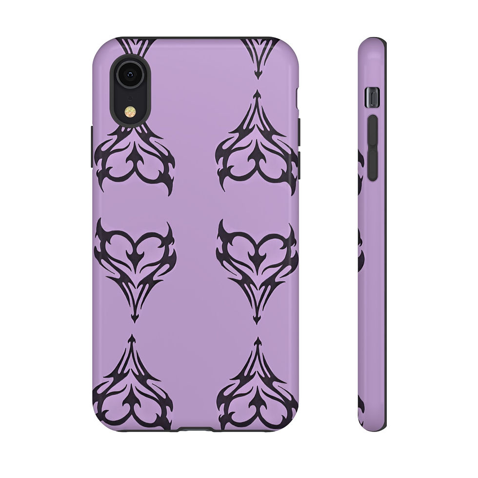 Thumbnail: Lavender Y2K Heart Phone Case — Modern Fun & Edgy Daily Protection More Cases. 
