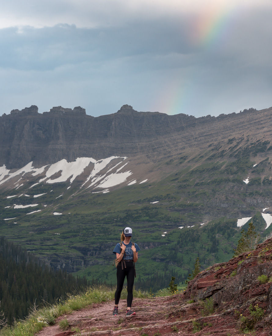 Iceberg Lake hike in glacier national Park