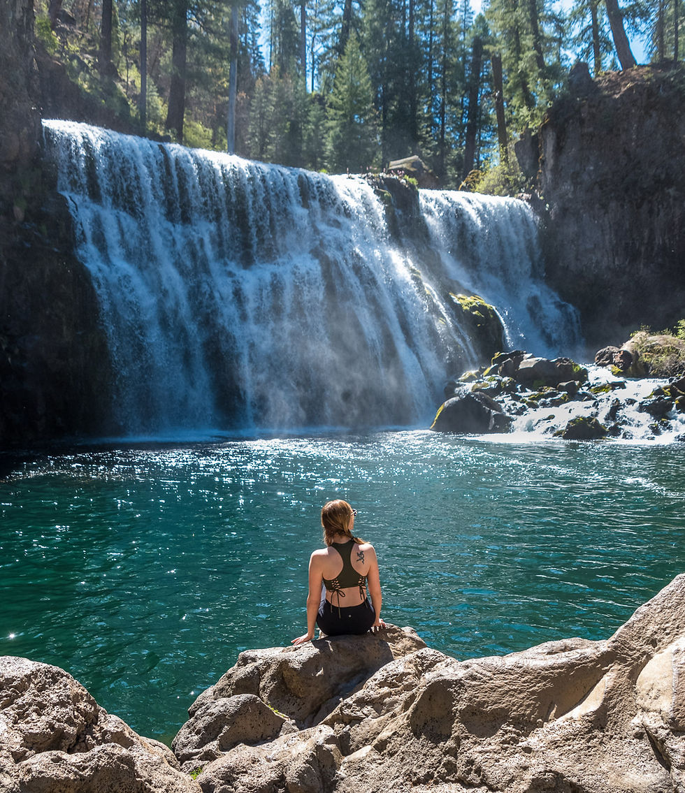 Middle McCloud Falls in Northern California
