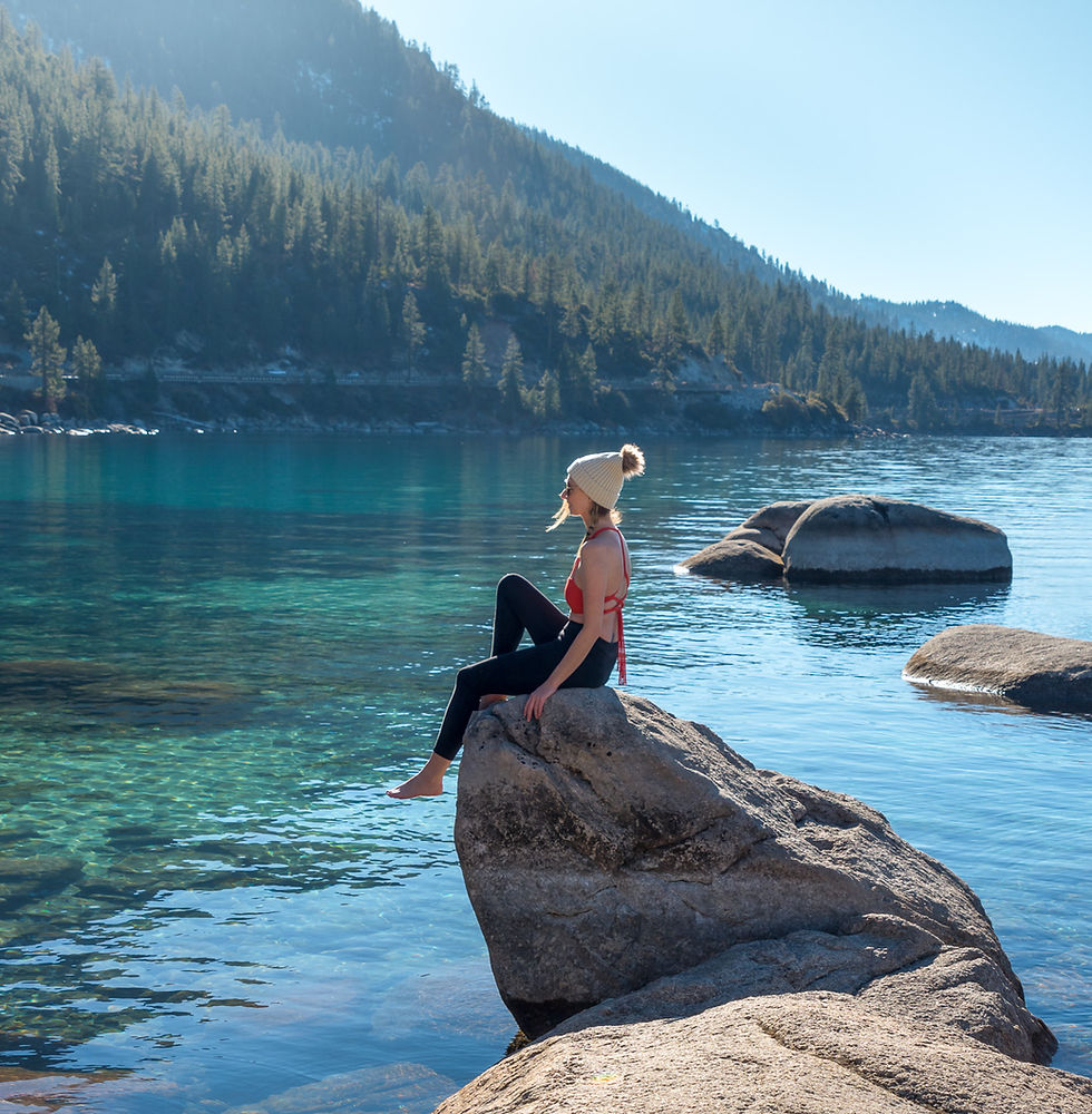 Hidden Beach in Lake Tahoe Nevada