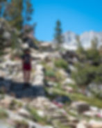 blue lake hike in california's eastern sierra