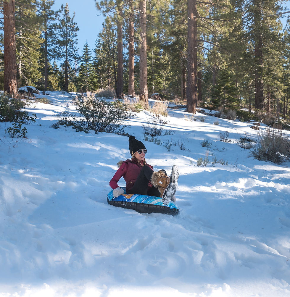snow tubing in lake tahoe california