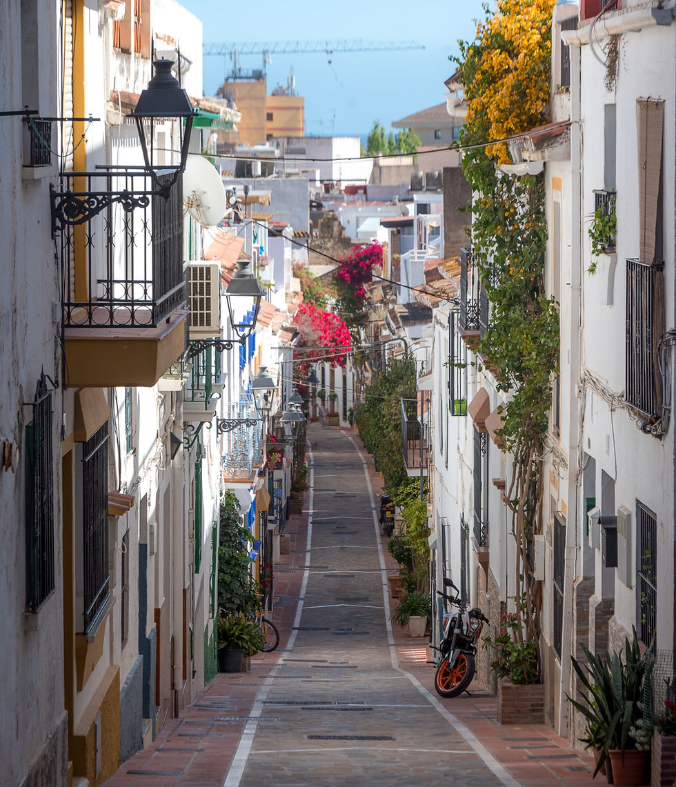 Old town marbella spain