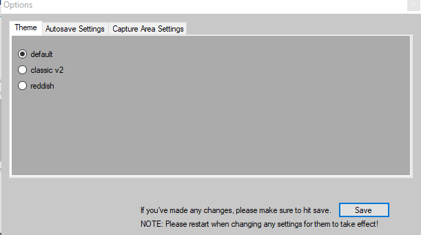 Settings Menu
