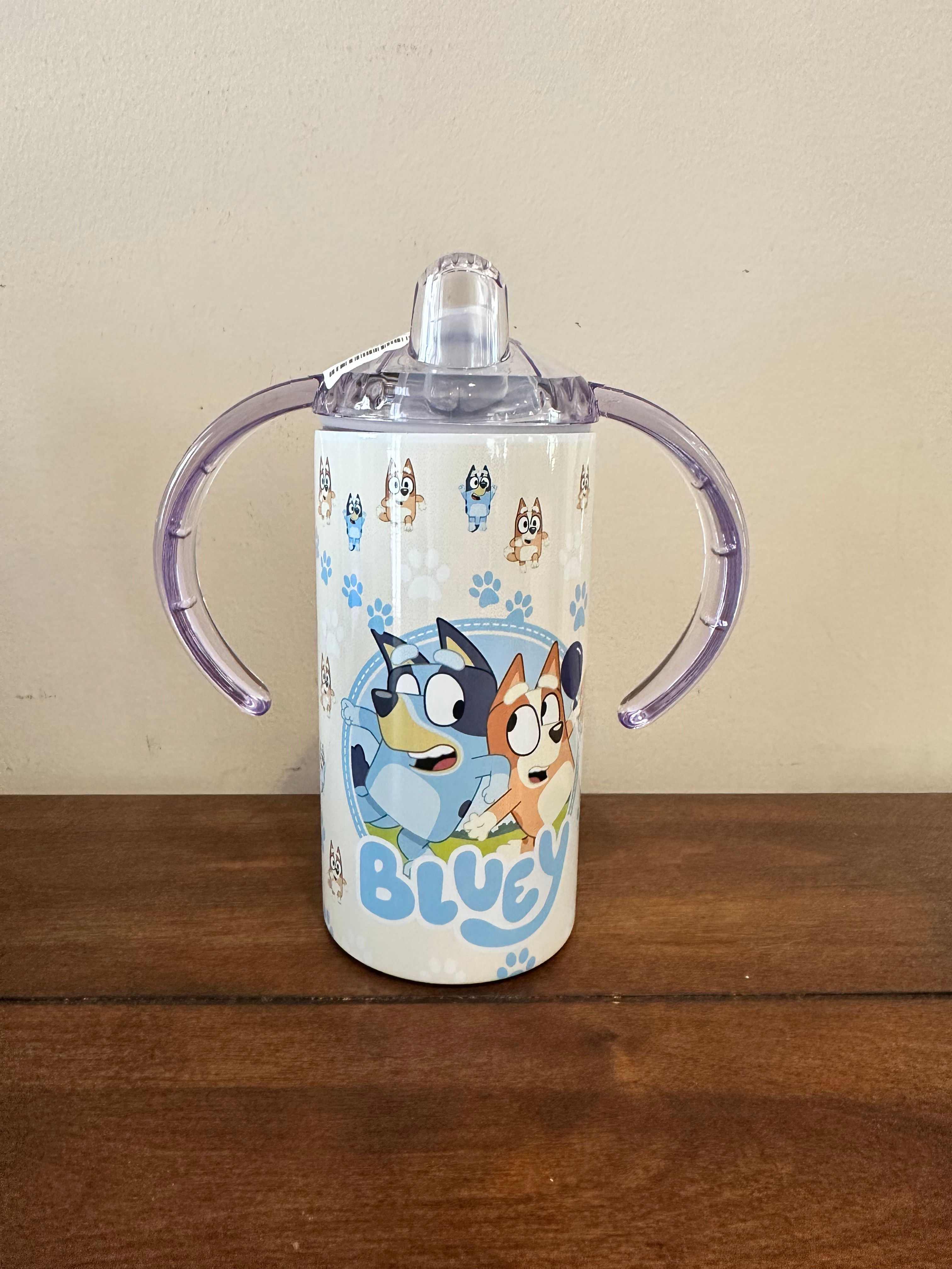 Blue dog cup