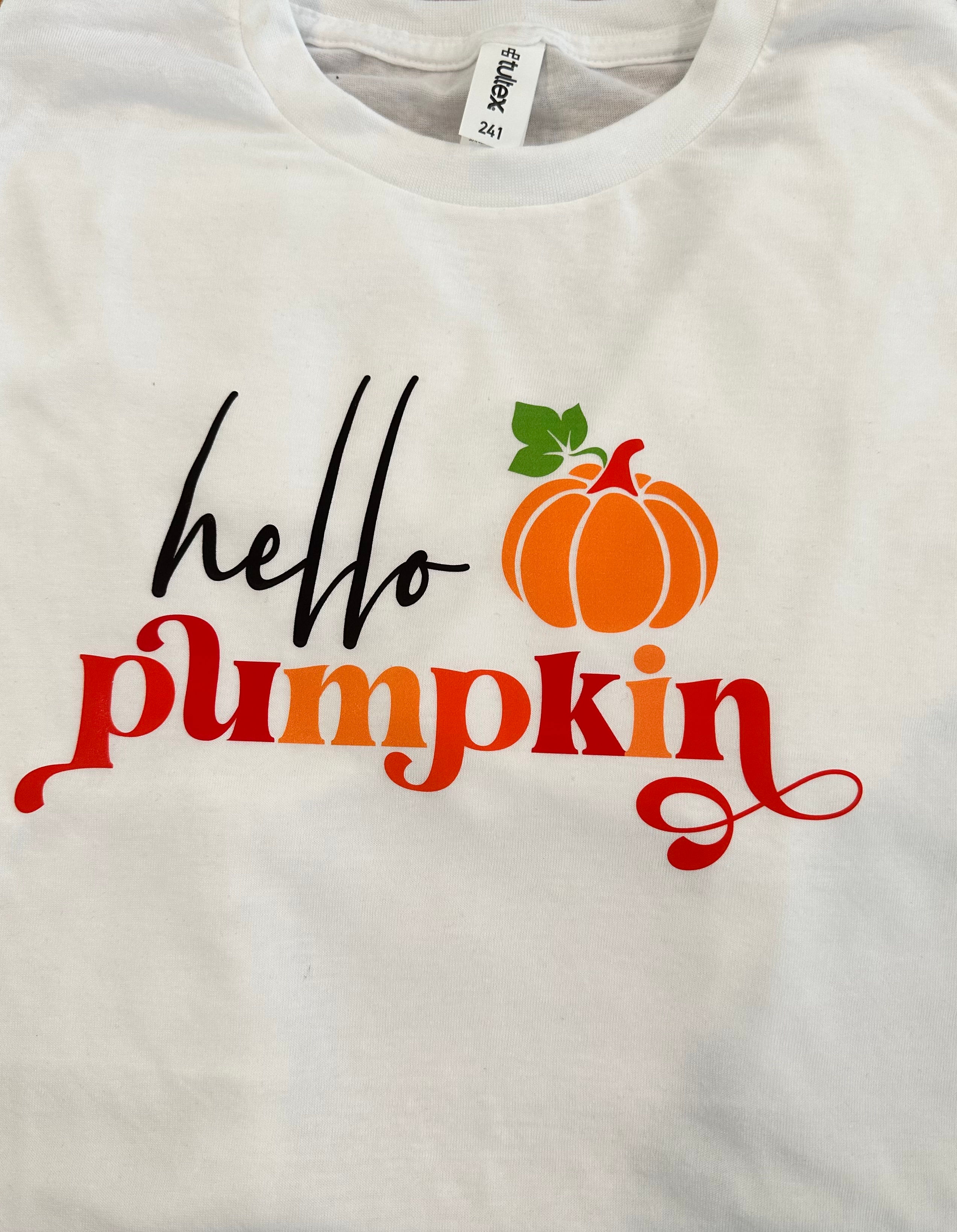 Hello Pumpkin Adult size L tee