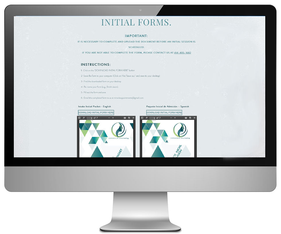 Miracle Counseling - Operational Forms